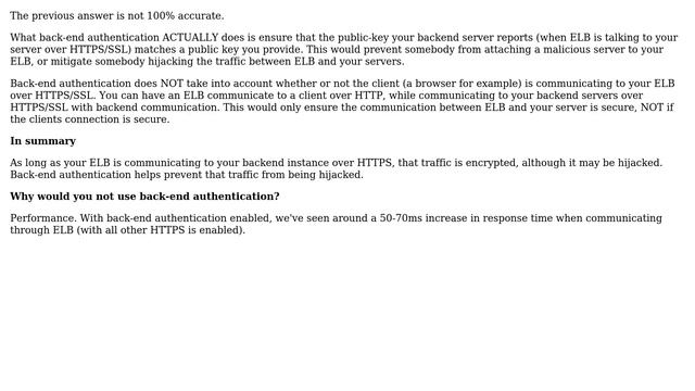 DevOps & SysAdmins: Setting Up ELB With SSL - What Is Backend Authentication? (2 Solutions!!)