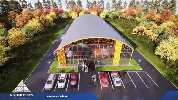 Как MS BUILDINGS строит современные спортивные комплексы за 3 месяца? 🏆 (Визуализация)