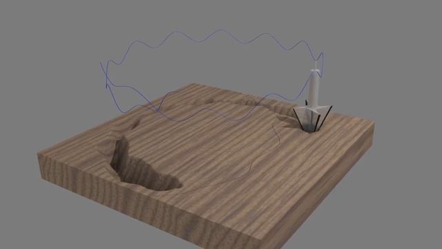 Blender CNC milling animation test. Made with Dynamic Paint/Displace functionality. смотреть онлайн