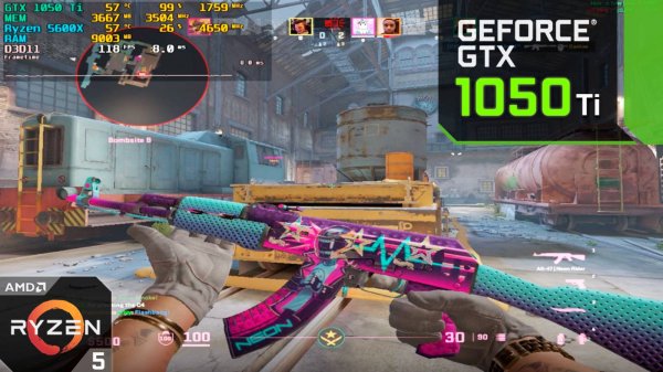 CS2 : GTX 1050 Ti + Ryzen 5600X