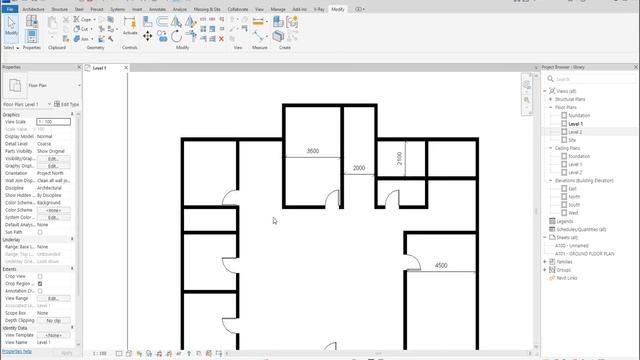 #1 LIBRARY: HOW TO CREATE GROUND FLOOR PLAN IN REVIT 2024 смотреть онлайн