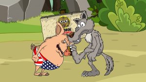 Анекдот про зверей. Как Волк Свину Навтыкал. Мультанекдот