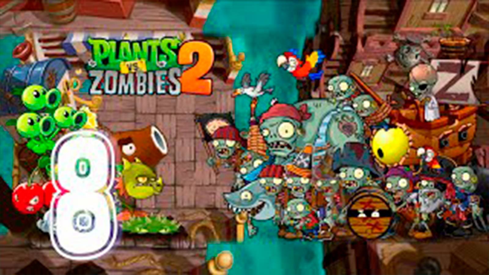 Прохождение Растение против зомби 2. серия 8