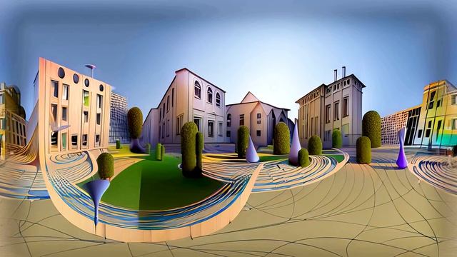 360 Stable Diffusion: "The City" смотреть онлайн