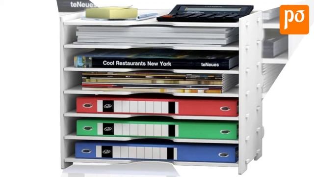 Office filing rack In PVC board Rack (White) смотреть онлайн