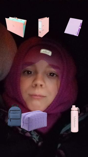 собираем фиолетовые школьные принадлежности