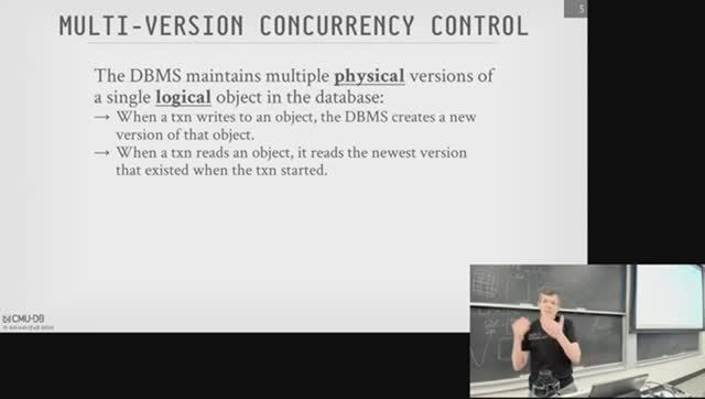 INTDB24 19 - Multi-Version Concurrency Control
