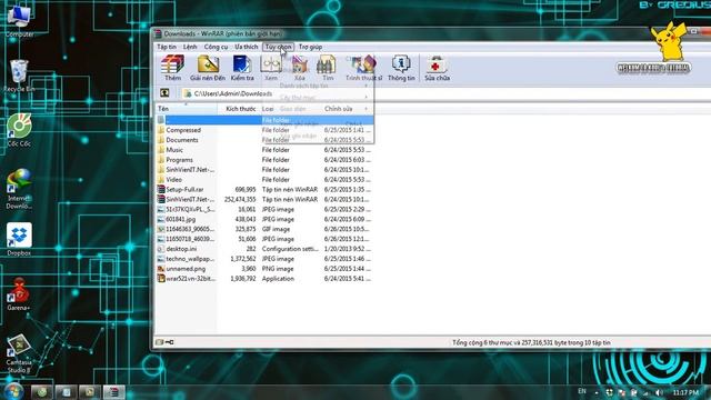 Hướng dẫn thu gọn menu WinRAR смотреть онлайн