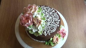 Торт  "Баунти" с кокосовой стружкой, рецепт. Украшение торта белково-заварным кремом