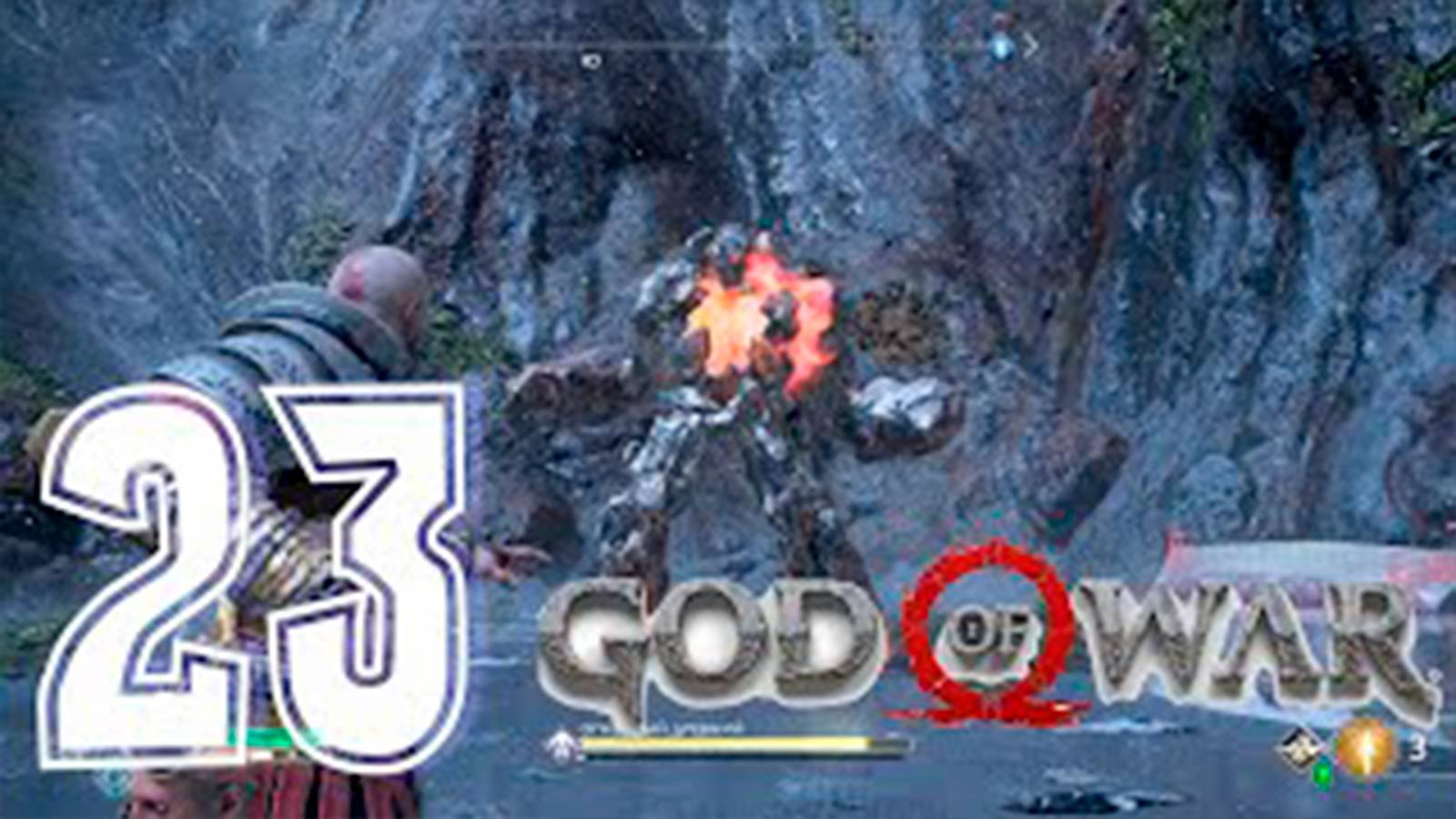 Прохождение God of War 4. часть 23.  Босс огненный древний