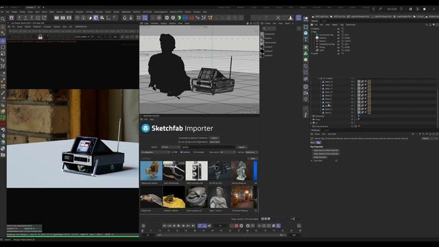 Sketchfab for Cinema 4D R25 & Octane Render смотреть онлайн