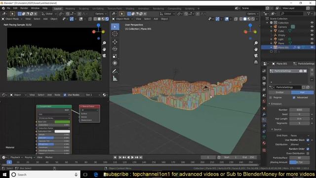 how to create a large realistic forest in blender смотреть онлайн
