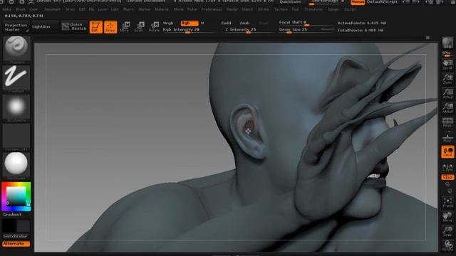 ZBrush Tutorial: Designing a Surreal Female Character in ZBrush смотреть онлайн