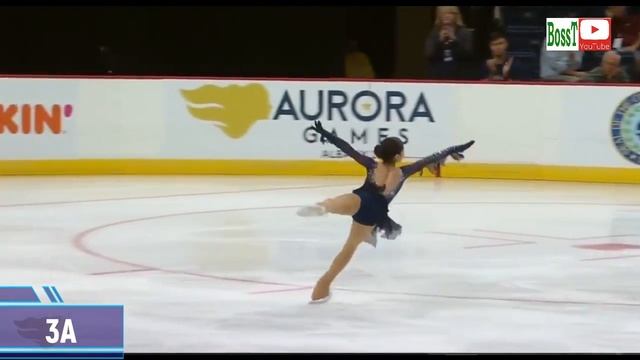 Alysa LIU - 3A+2T, 4Lz, 3A, FP Aurora Games (08/2019) смотреть онлайн
