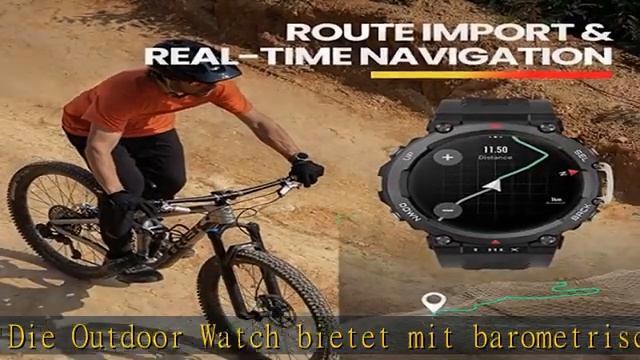 Amazfit T-Rex Ultra/T-Rex 2 Outdoor Smartwatch, Dual Band & 6 Navigation, 10 ATM Wasserdichtigkeit, смотреть онлайн