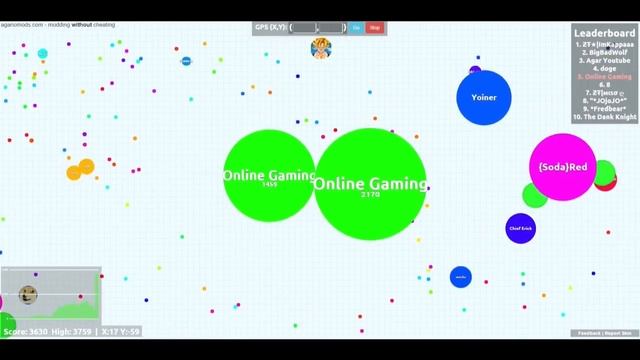Agar.io Gameplay ROAD TO 35,000 + THUG LIFES Online Gaming смотреть онлайн