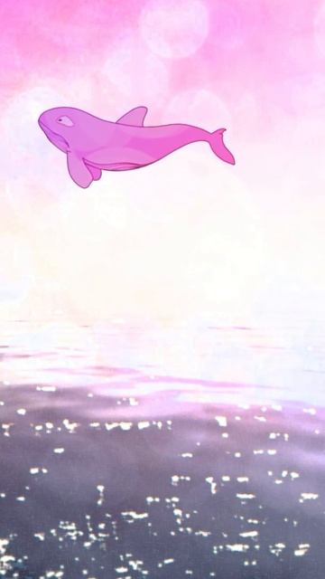 Galaxy Themes - [poly] pink whale in the ocean смотреть онлайн
