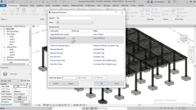 #05. Key Board Shortcuts & Settings For Revit | Revit Structure For Free|. смотреть онлайн