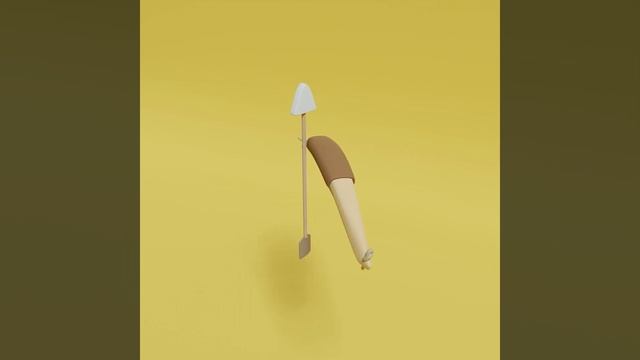Medieval Bow and arrow #3danimation #blender3d смотреть онлайн