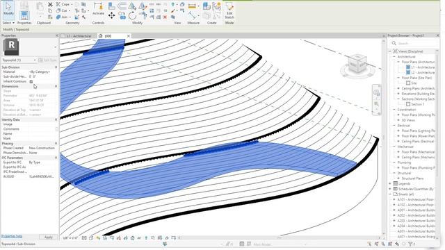 Revit 2024 Toposolid 02 Divide surface and Building pad смотреть онлайн