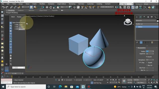 3DS MAX Standard Premetive Feature | 3DSMax tutorial in hindi | Design Solution 9907607603 смотреть онлайн