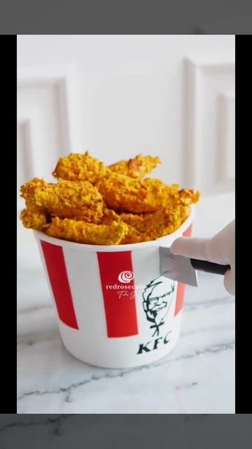 KFC Cup & Leg Cake #Tastemadepk #trending #shorts #cake #dessert #kfclegcake #kfcfriedleg #kfccake