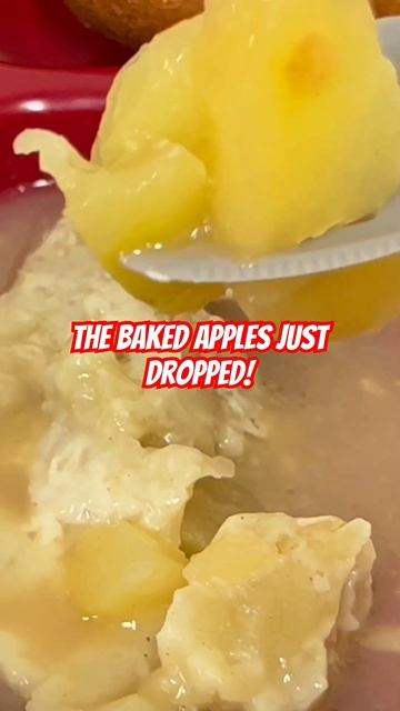 The Baked #apples Just Dropped! #schoollunch #foodreview