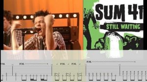 Sum 41 - Still Waiting  [GUITAR BACKING TRACK + TAB]