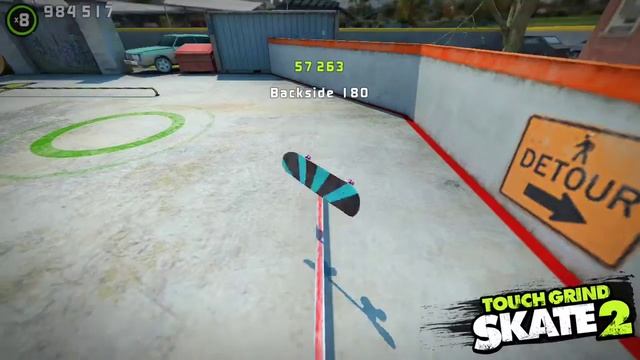 Touchgrind Skate 2: Grind skate 2 прикольный трюк. смотреть онлайн