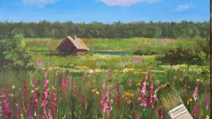 Пейзаж.Живопись маслом