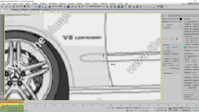 Modeling Mercedes benz E55 AMG 2005 in 3ds Max Part 5 смотреть онлайн