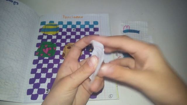 /распаковка/+2 новинки пончик и коффе,наклейки на блокнот