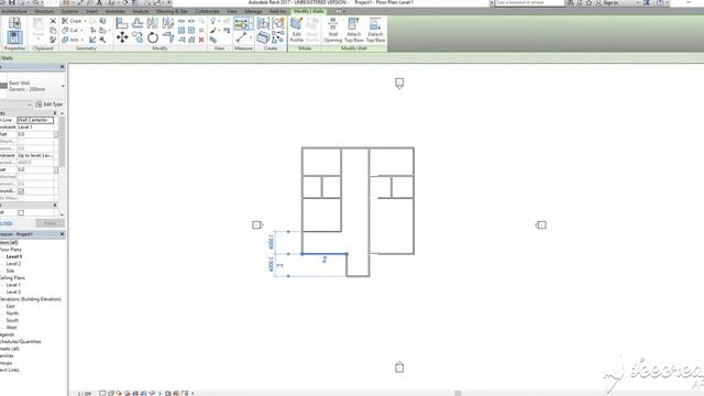 Simple house in Revit Part 1 for beginners смотреть онлайн