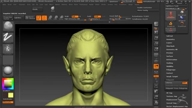 ZBrush Movie head смотреть онлайн