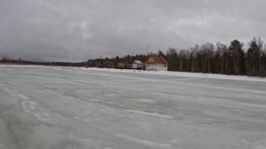 Зимняя рыбалка на озере Воже.Вологодская область.