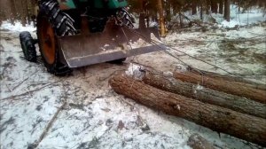 работа в лесу на юмз 4х4