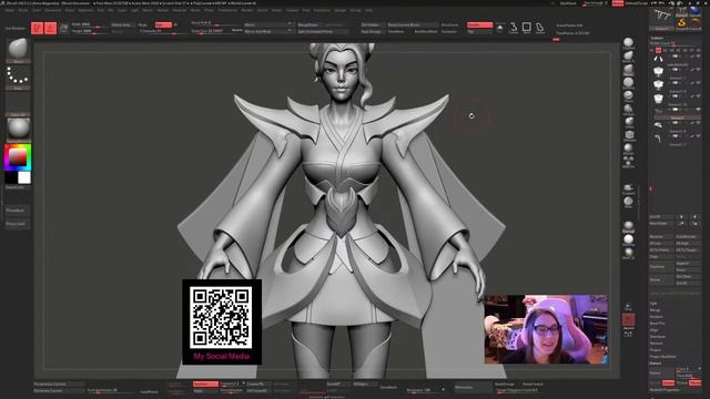 3D Character Art - Anissa Genzho (Anna Beganskaya) – ZBrush 2023 смотреть онлайн
