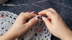 Овальный коврик крючком "Флора" Часть 1