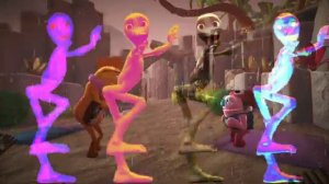 Alien ghosts dancing in Bugsnax