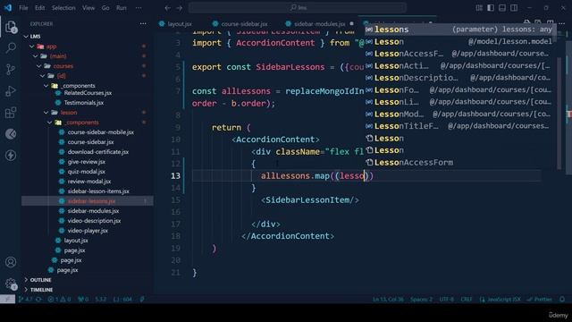 168 -Show Module and Lesson Actual Data in Sidebar Part 5 смотреть онлайн