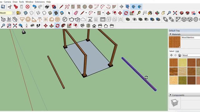 Cara gambar Gazebo sederhana di sketchup смотреть онлайн