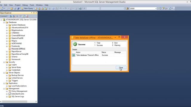 Veritabanı Taşıma İşlemleri