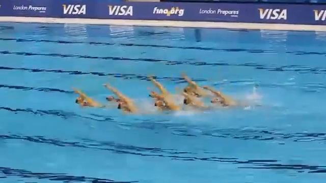 Синхронное плавание Россия Олимпийская программа 2012 смотреть онлайн