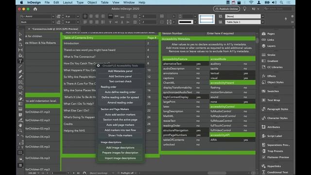 Add accessibility metadata to InDesign EPUBs смотреть онлайн