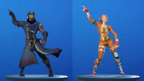 legendary battle team villains VS team good. Fortnite dance