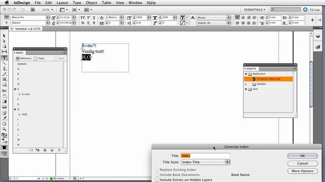 InDesign regenerate Index with formattning.mp4 смотреть онлайн