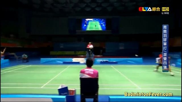 Badminton Highlights - Lin Gui Pu vs Ginting Anthony - 2014 Nanjing Youth Olympics SF MS смотреть онлайн