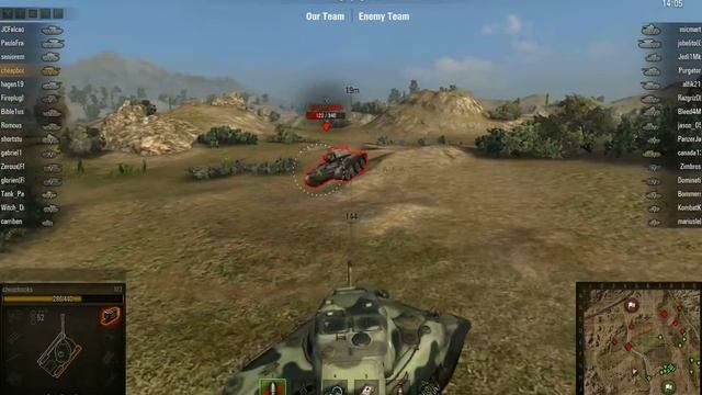 World Of Tanks - American M7 - Steppes Map смотреть онлайн