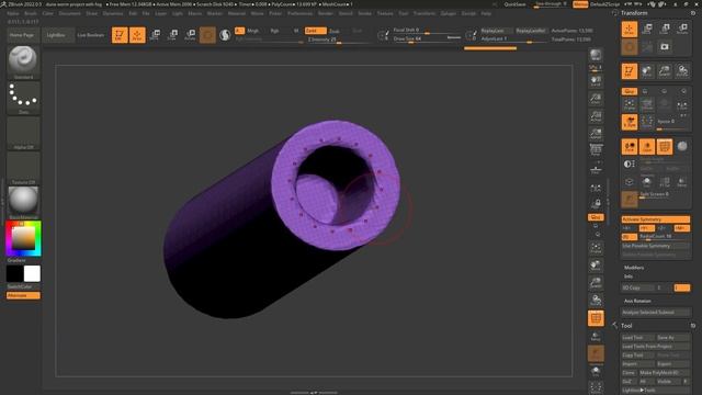 Dune in ZBrush: Setup and blocking out the worm смотреть онлайн