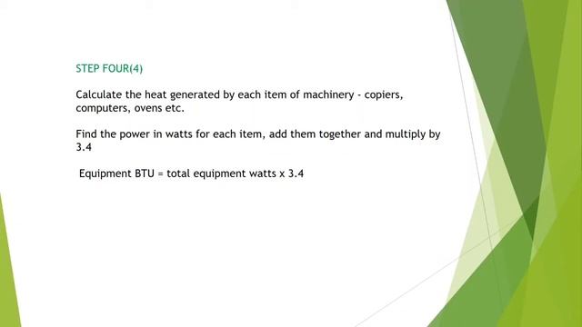 Air-conditioning capacity design (rule of thumb) смотреть онлайн